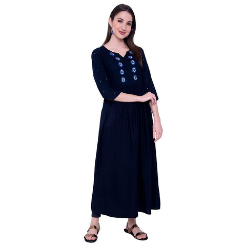 Arayna Women's Rayon Anarkali Kurta - SheetKart